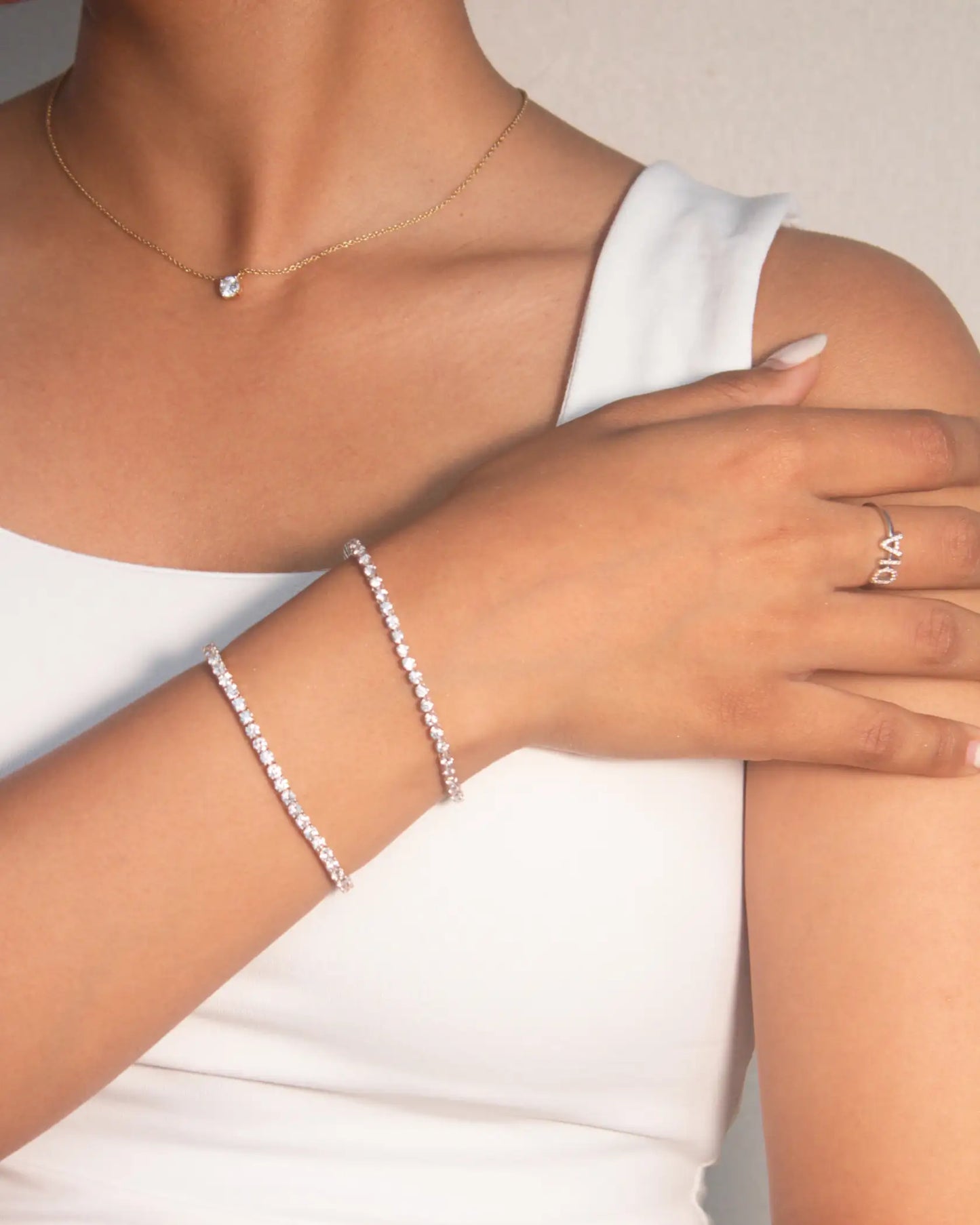 6 Pointer Diamond Tennis Bracelet