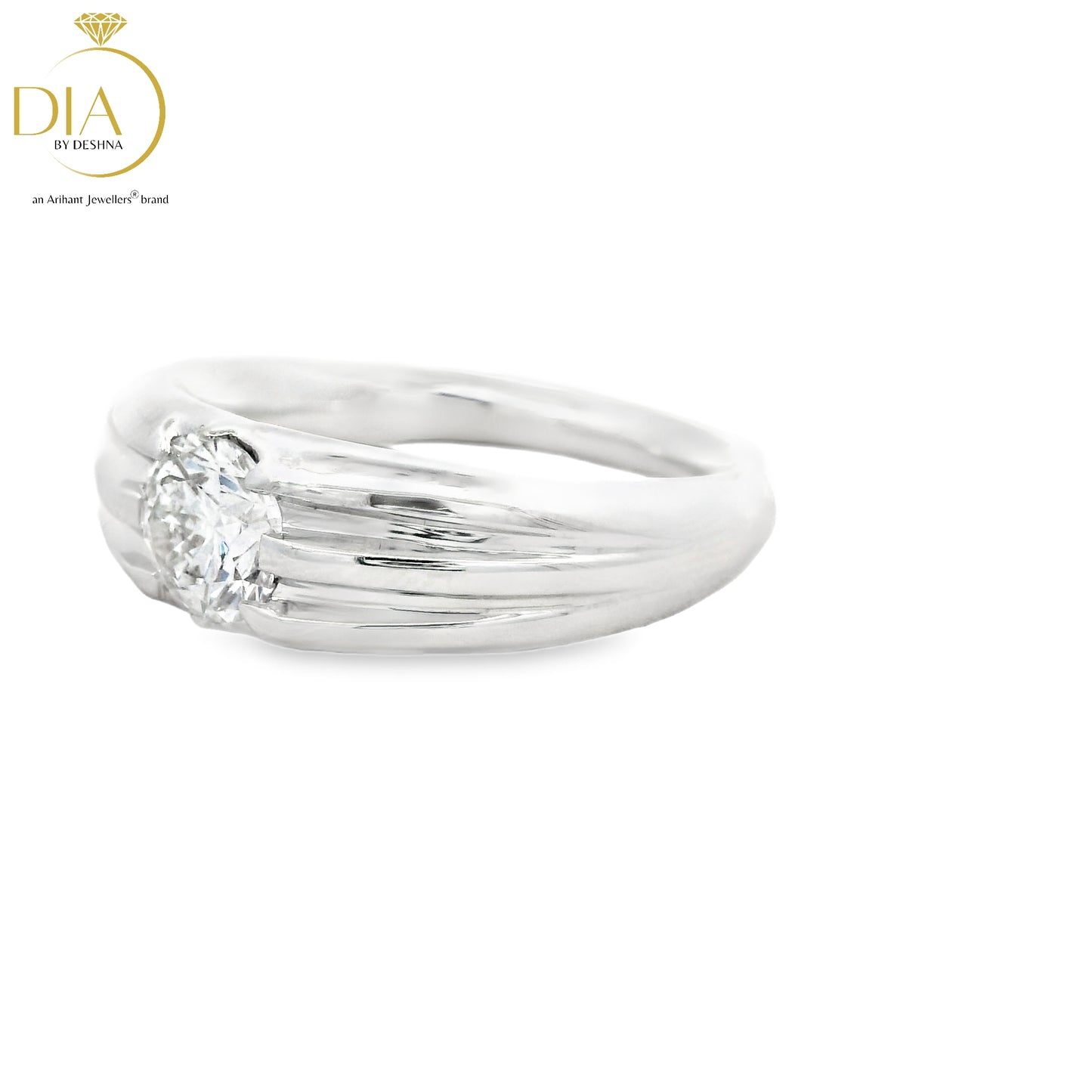 Elegant White Gold Solitaire Ring