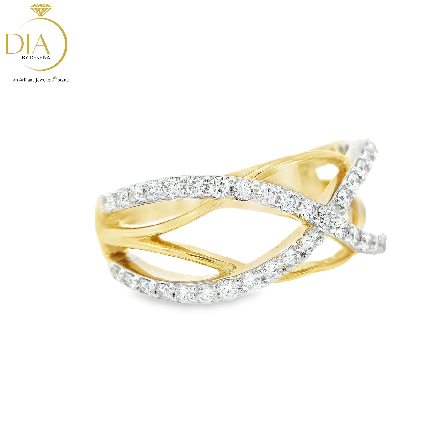 Intertwined Diamond Ring