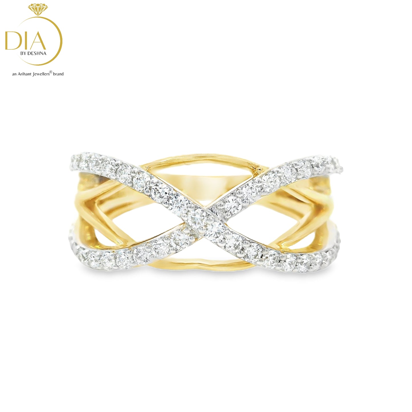Intertwined Diamond Ring