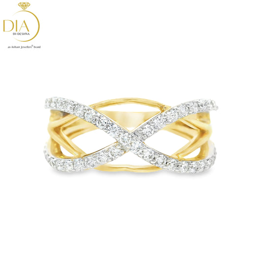 Intertwined Diamond Ring