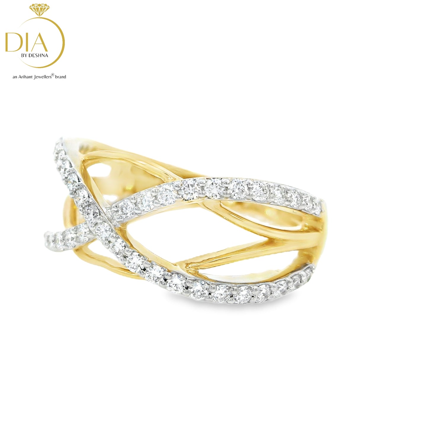 Intertwined Diamond Ring