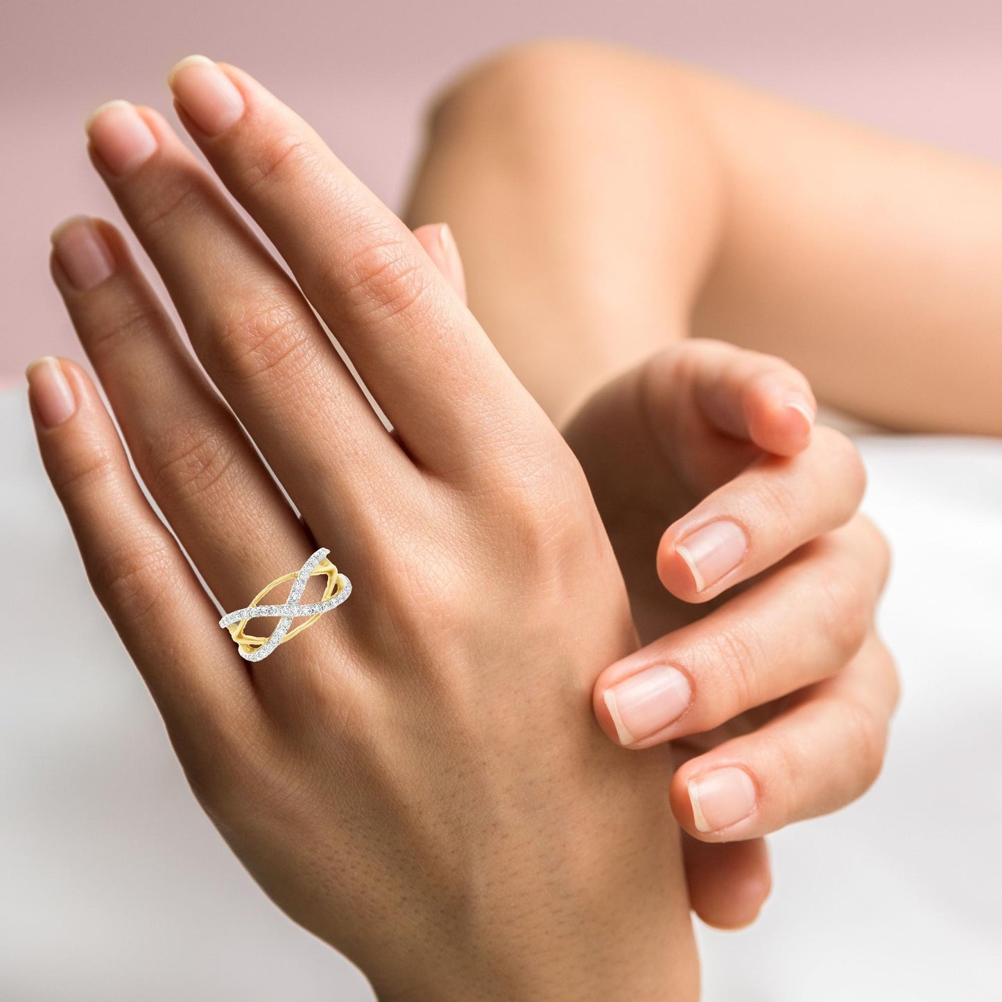 Intertwined Diamond Ring