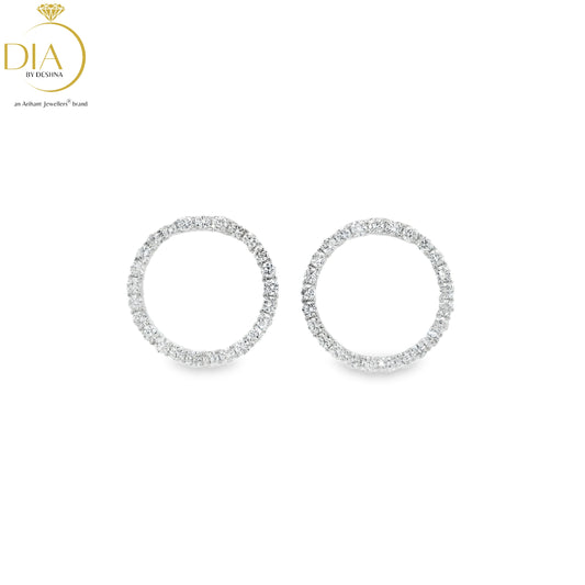 Eclipse Diamond Stud Earrings