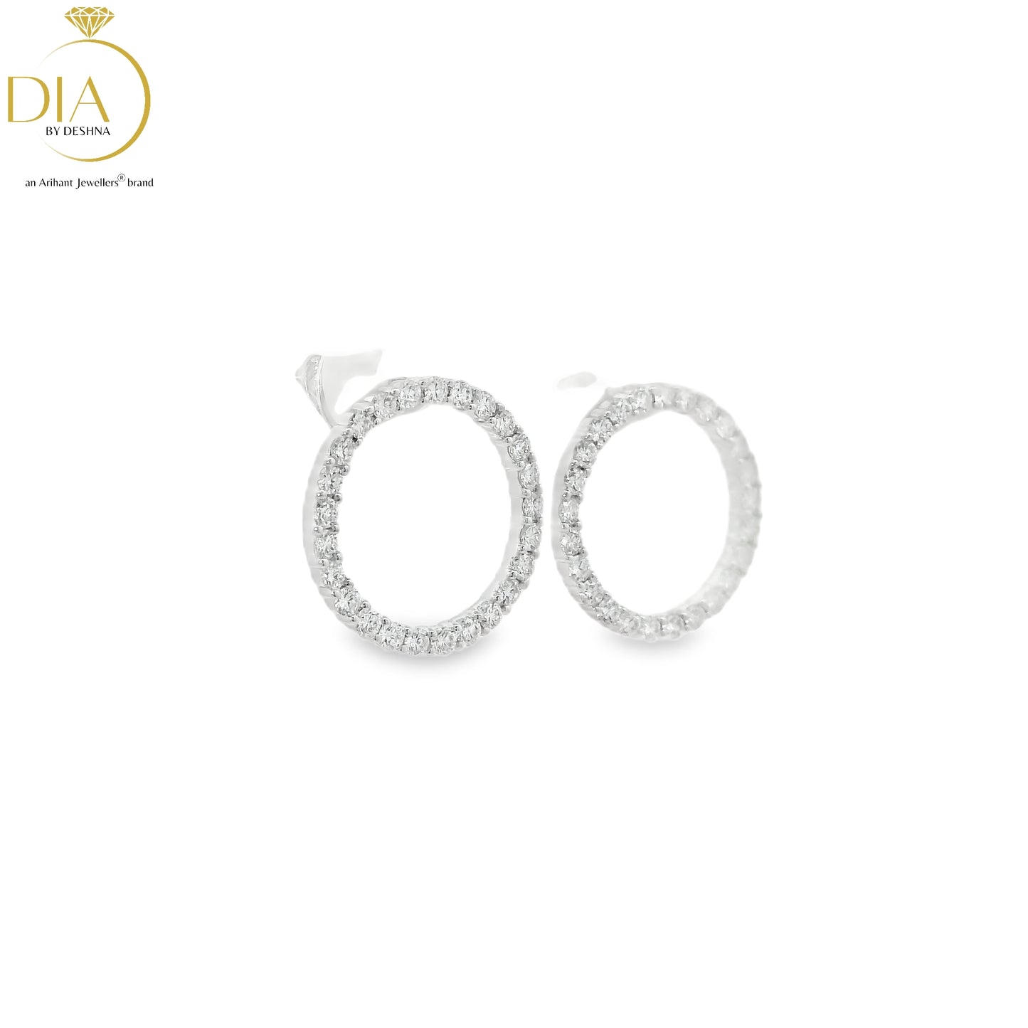 Eclipse Diamond Stud Earrings