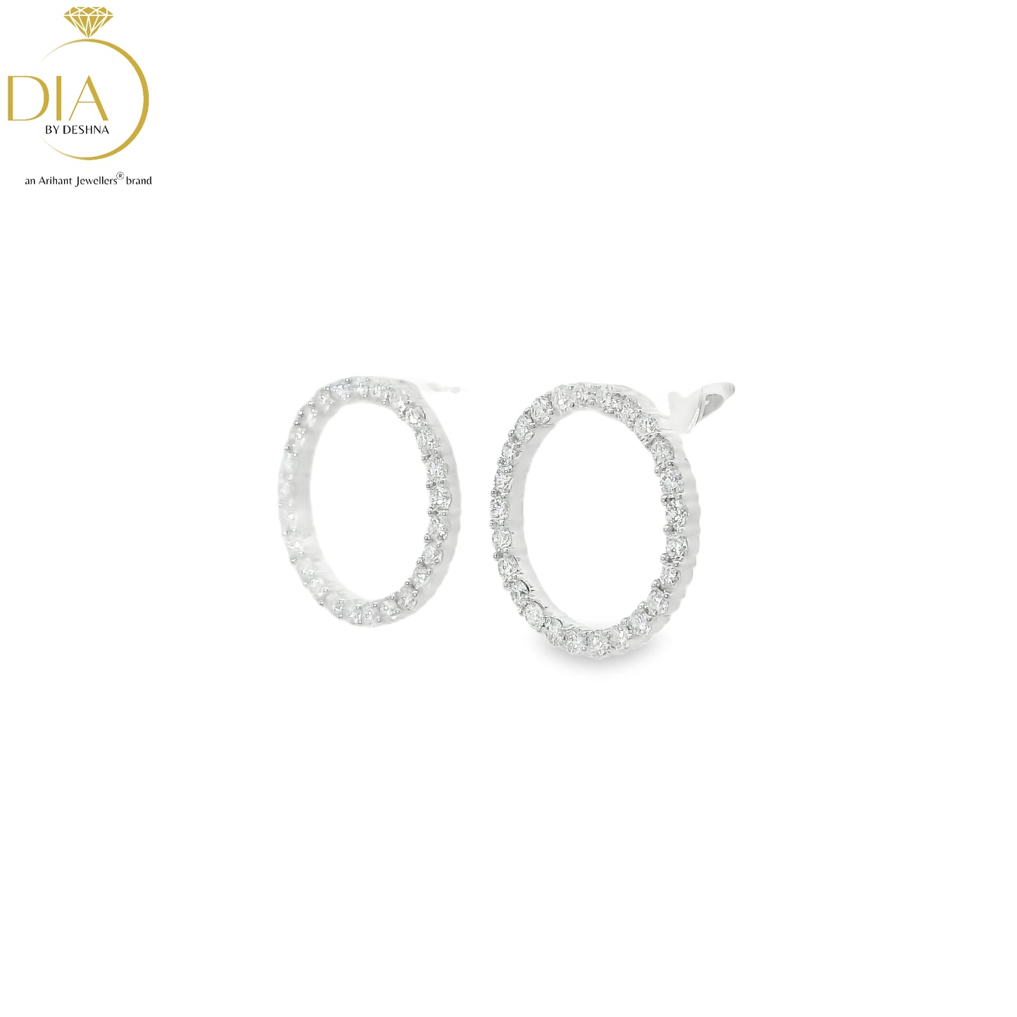 Eclipse Diamond Stud Earrings