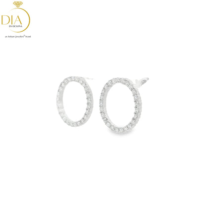 Eclipse Diamond Stud Earrings