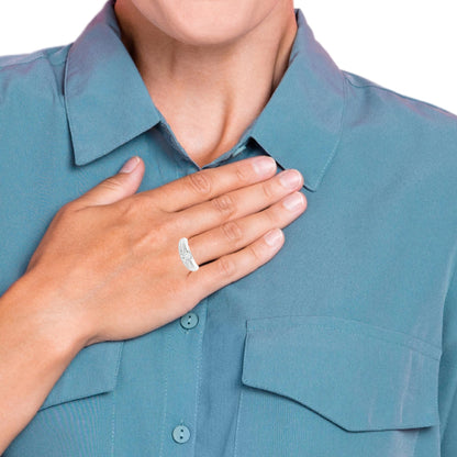 Elegant White Gold Solitaire Ring