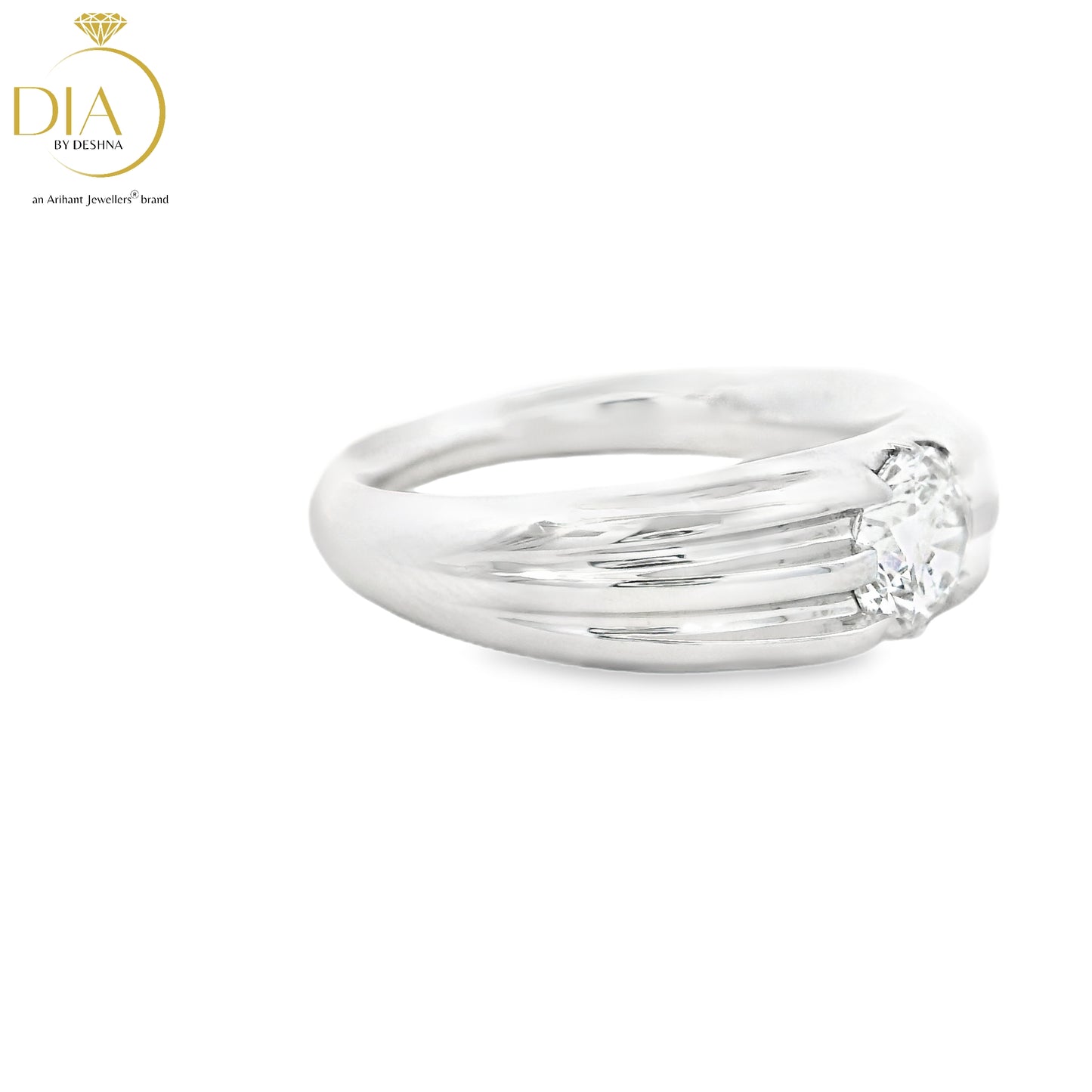 Elegant White Gold Solitaire Ring