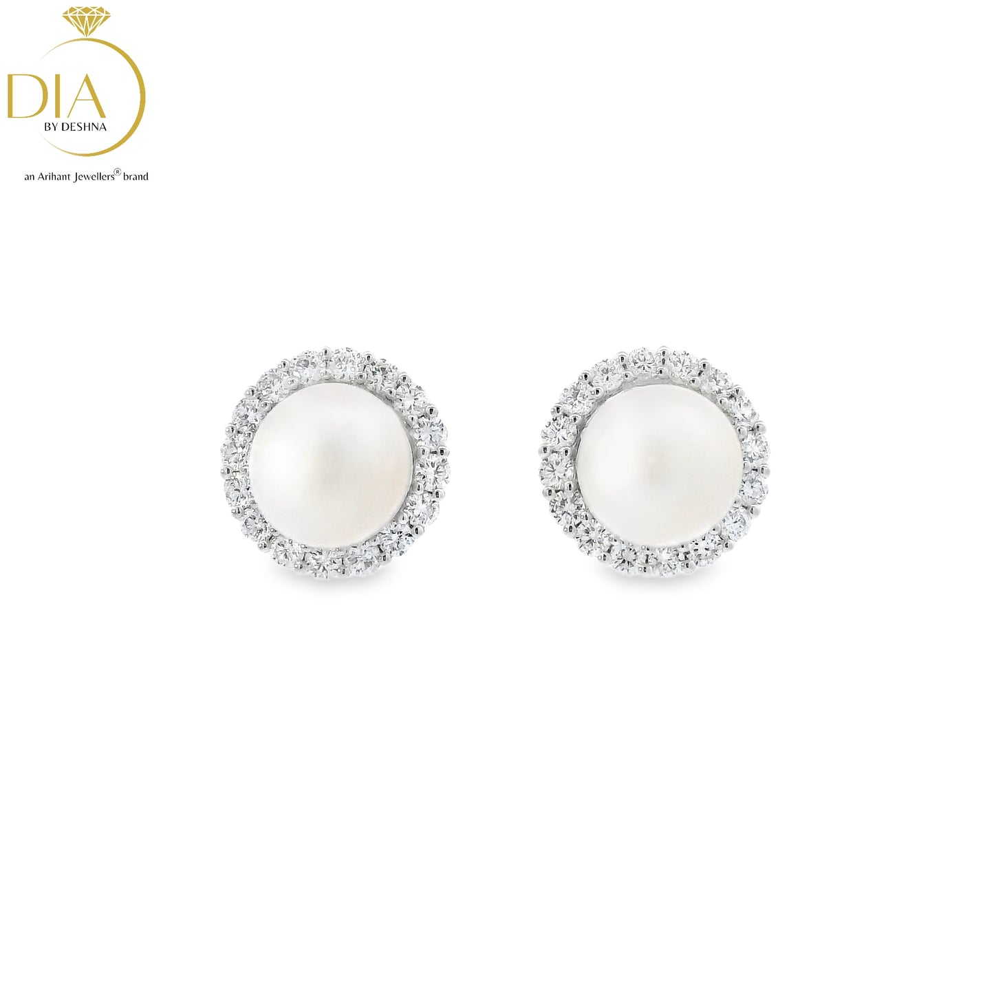 Removable Diamond & Pearl Studs