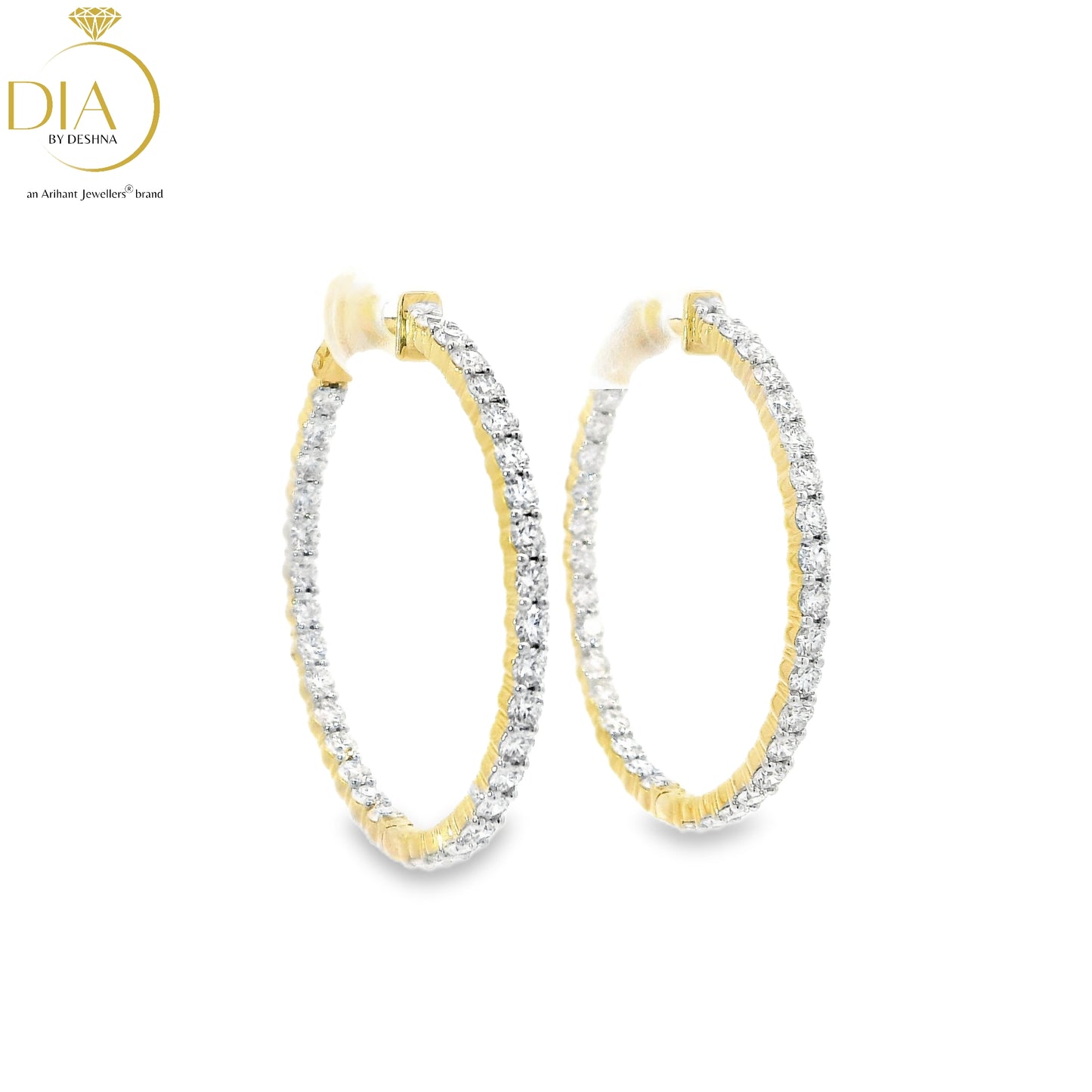 Diamond Hoop Earrings