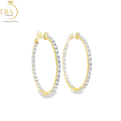 Diamond Hoop Earrings