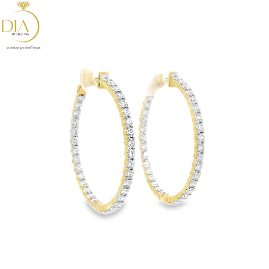 Diamond Hoop Earrings