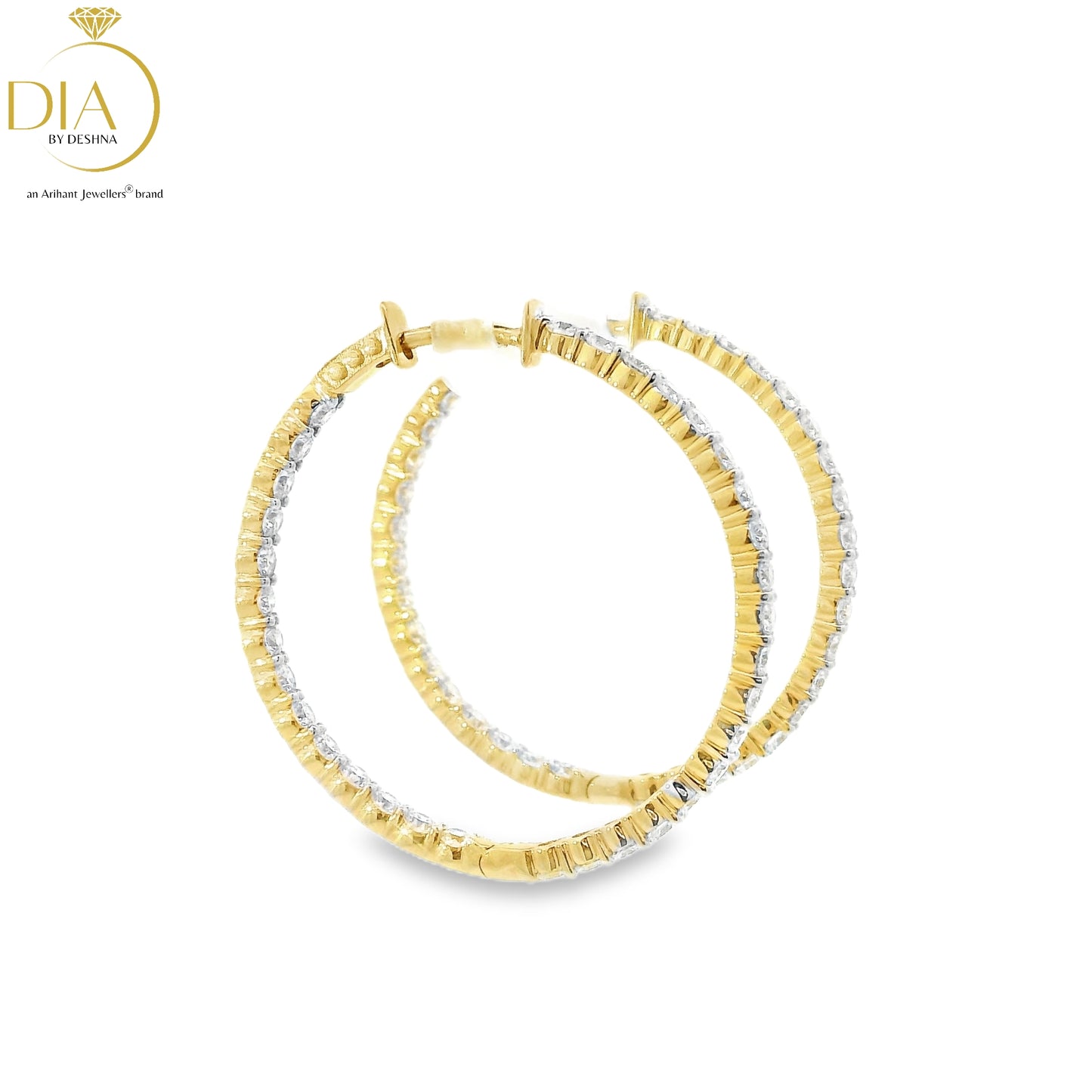 Diamond Hoop Earrings