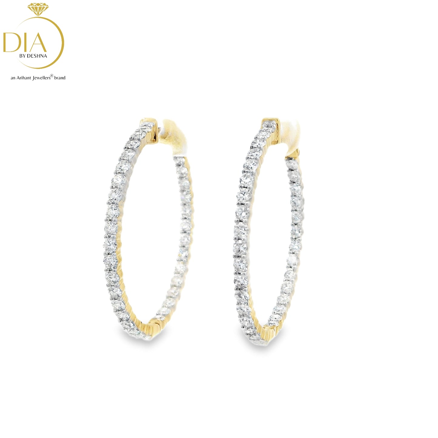 Diamond Hoop Earrings