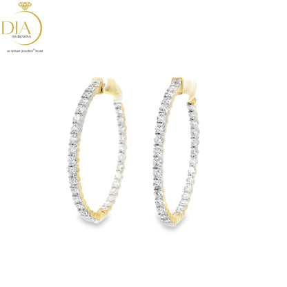 Diamond Hoop Earrings