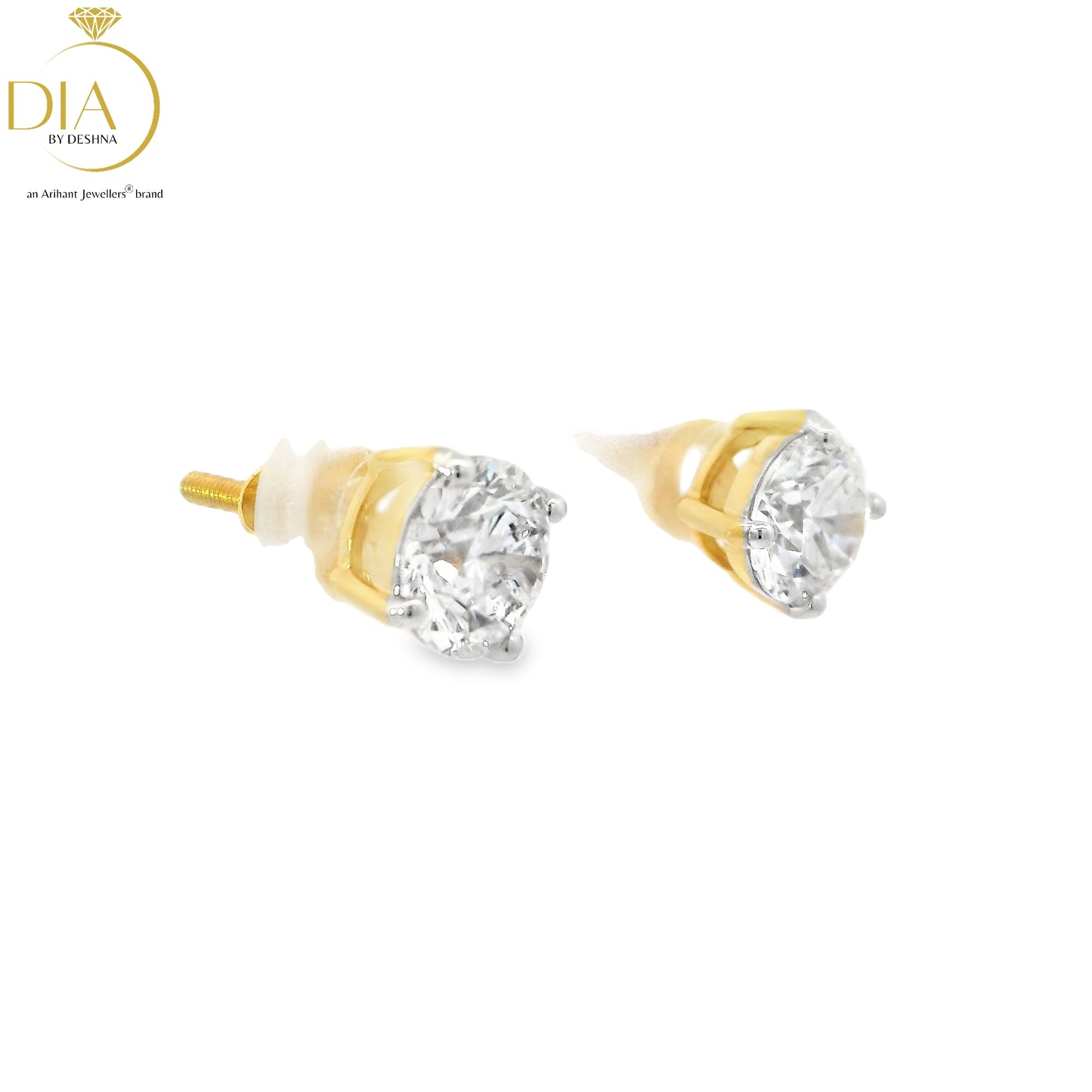Solitaire Stud Earrings