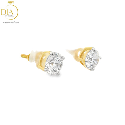 Solitaire Stud Earrings