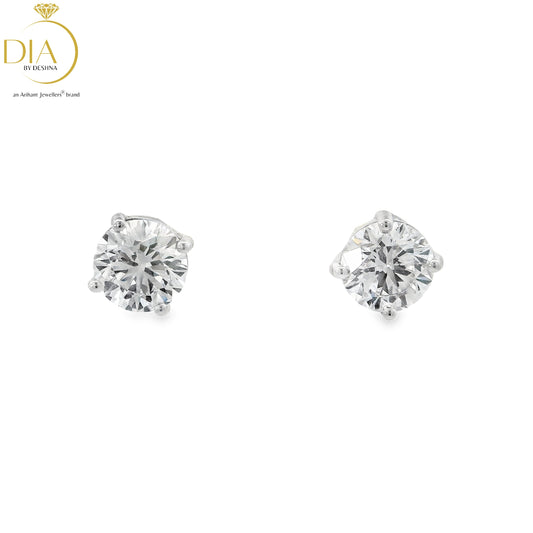Solitaire Stud Earrings