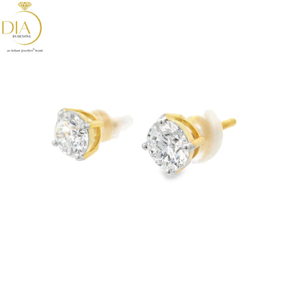 Solitaire Stud Earrings