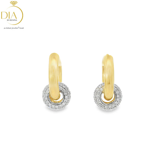 Removable Halo Diamond Earrings