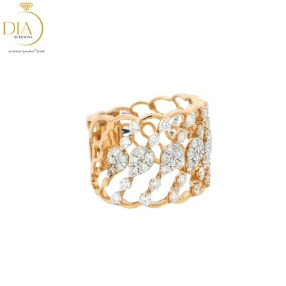 Elegant Rose Gold Diamond Ring
