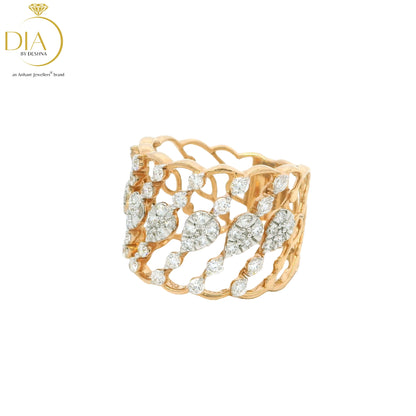 Elegant Rose Gold Diamond Ring
