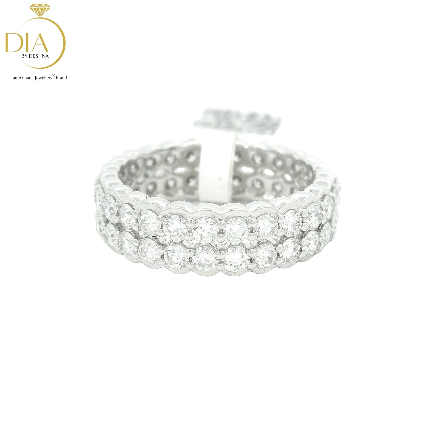 Double Band Diamond Ring