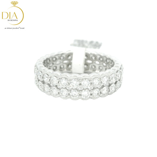 Double Band Diamond Ring