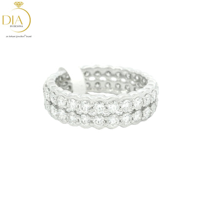 Double Band Diamond Ring
