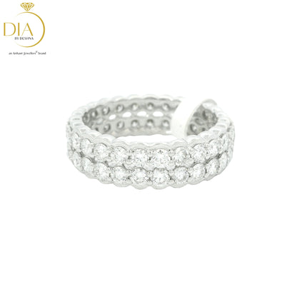 Double Band Diamond Ring