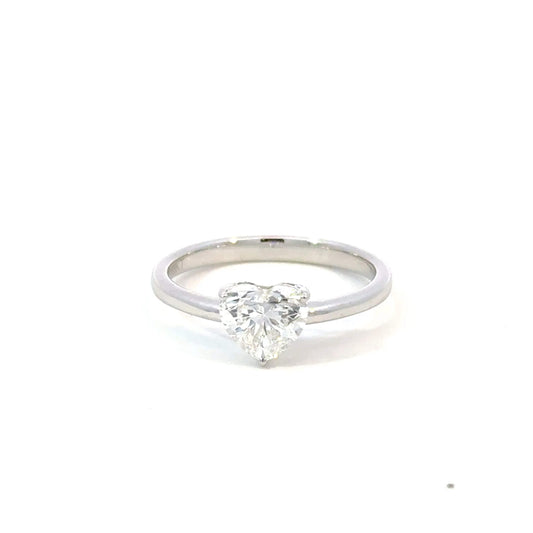 Heart Shaped Solitaire Ring