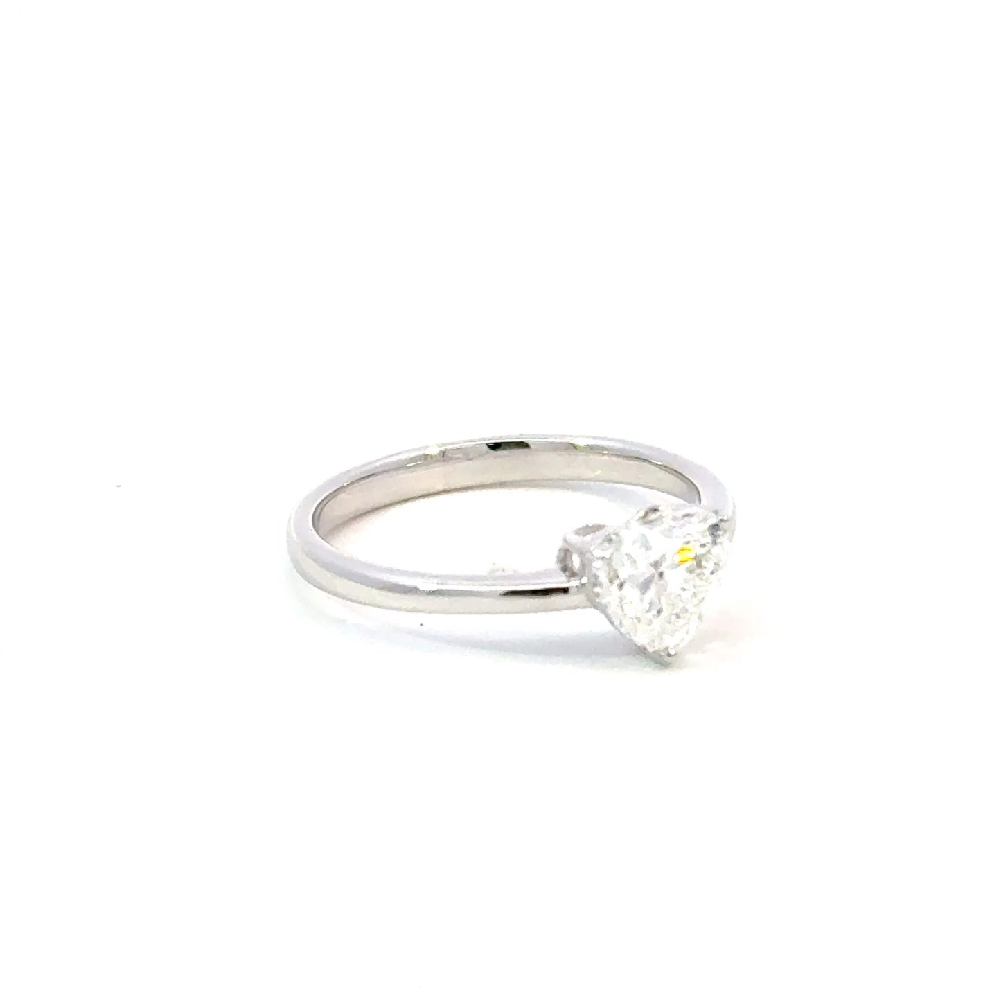 Heart Shaped Solitaire Ring