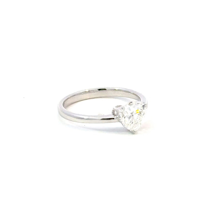 Heart Shaped Solitaire Ring