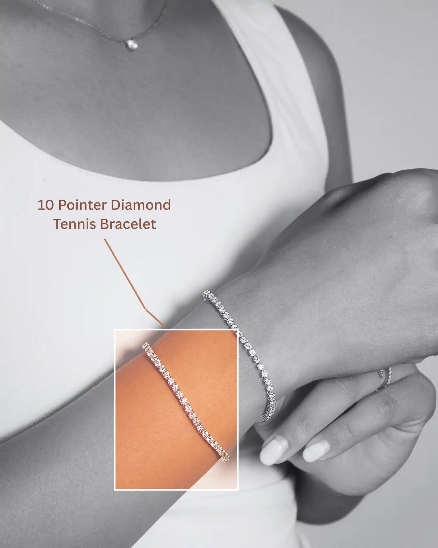 10 Pointer Diamond Tennis Bracelet